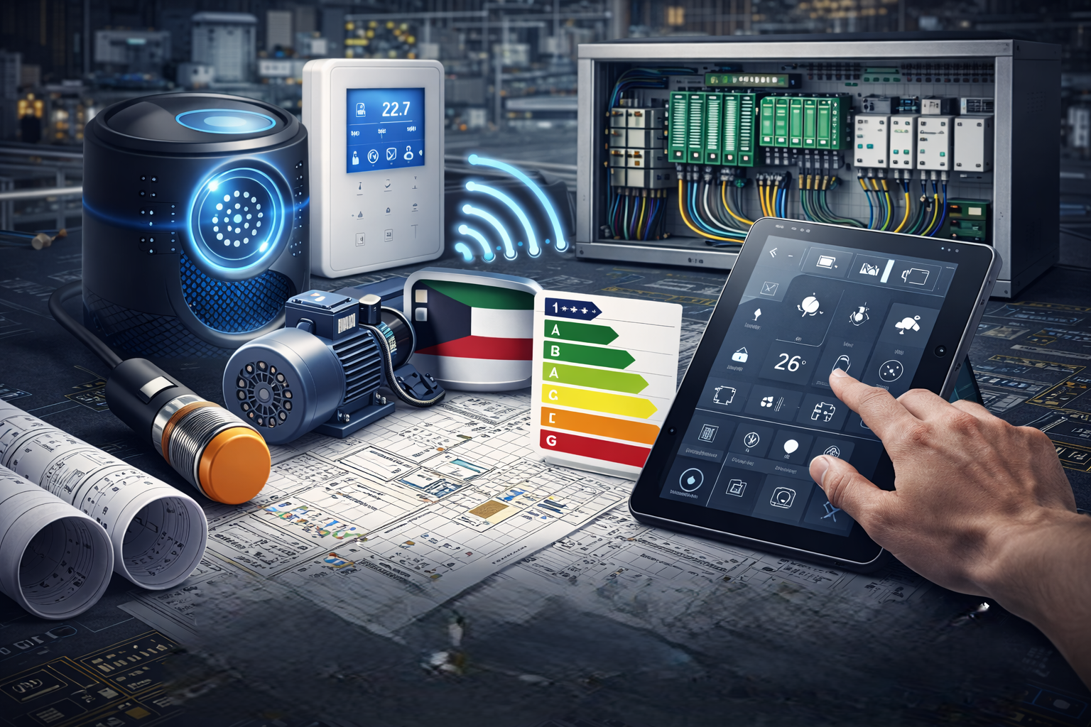 تصميم أنظمة الحساسات الكهربائية وأنظمة التحكم الذكية